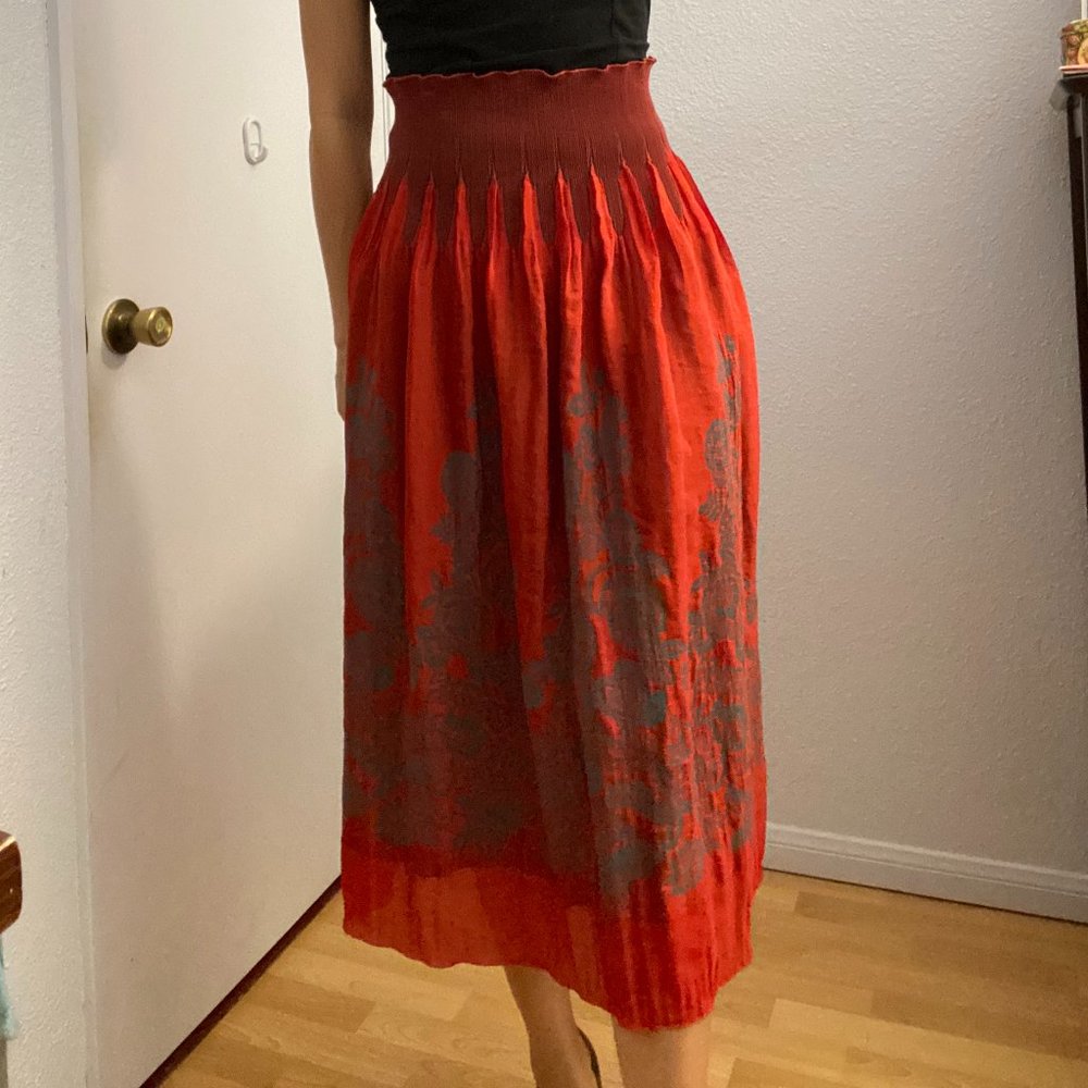 Vintage | Floral Peasant Skirt
